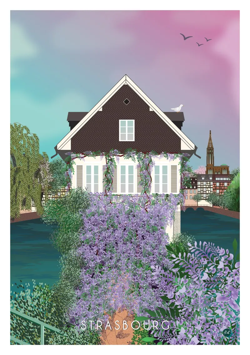 Maison aux glycines